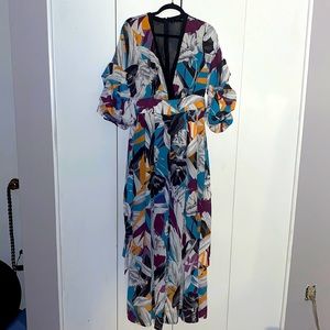 Print pants romper-size medium